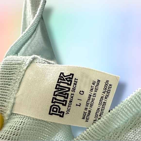 PINK Victoria's Secret Light Green Sweatshirt - Picture 5 of 6